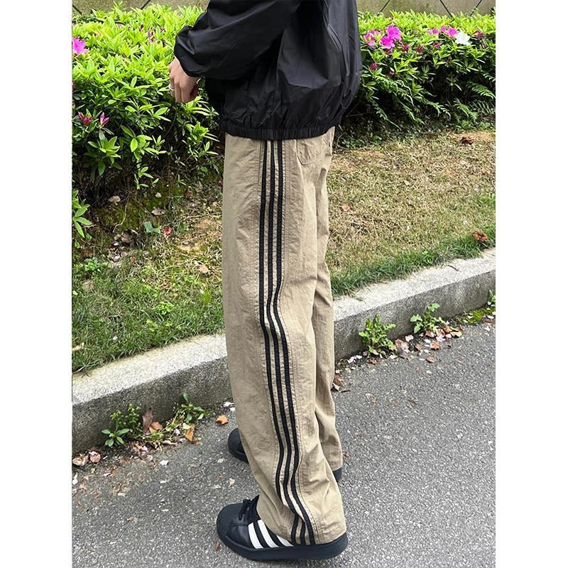 Summer 2025 Thin Breathable Sweatpants Men's Summer Straight Casual Pants Sweatpants Loose Trend Cargo Pants