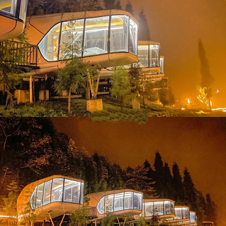 Internet celebrity space capsule homestay