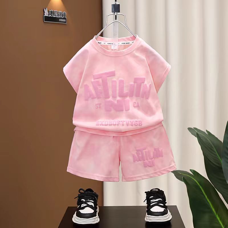 Boys' summer suit 2025 new foreign style summer thin clothes summer baby sleeveless vest two-piece set trend