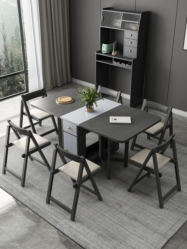 Small family folding dining table