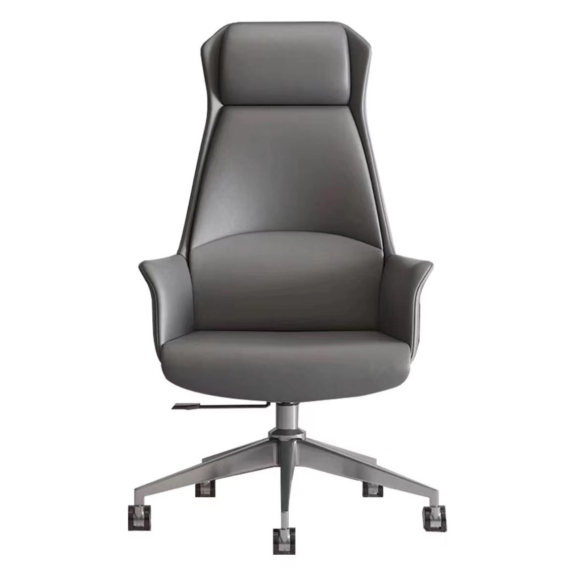 Light luxury boss chair, home ergonomic chair, leather seat, comfortable to sit for a long time, not tired, reclining computer office chair