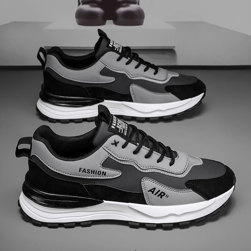 Men's shoes sneakers 2025 new spring casual shoes summer work to work leather waterproof non-slip labor protection tide shoes