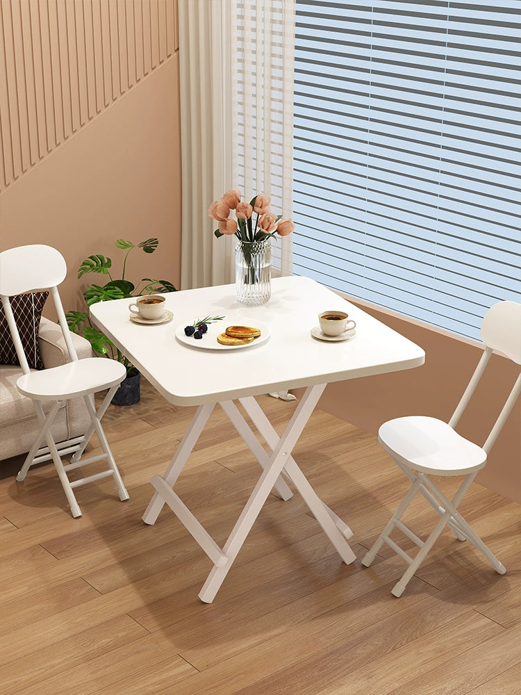 Folding square dining table