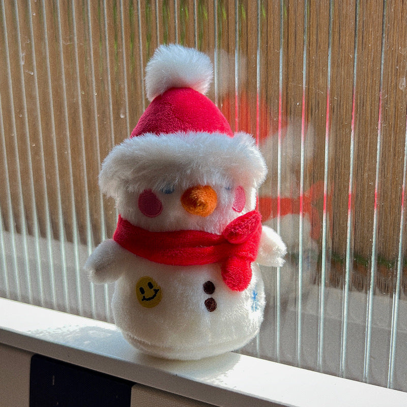 Snowman doll, plush toy, small doll, bag, bag pendant, keychain, female christmas tree, cartoon, cute backpack ornament