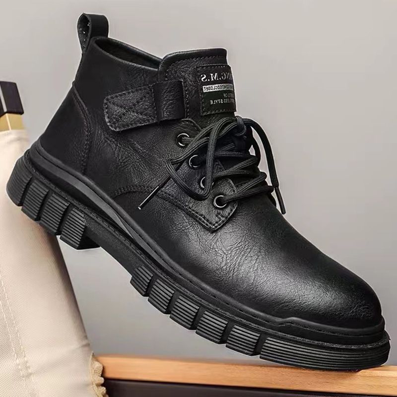 2023 New Winter Hot Martin Boots Men's British Style High-Top Shoes Men's Leather Shoes Men's Shoes Autumn Cargo Shoes