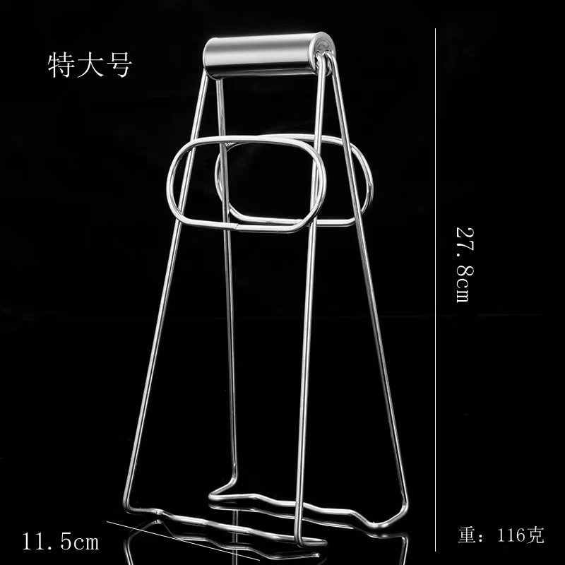 Stainless steel anti-scalding clip kitchen household tray lifter plate lift clip non-slip bowl clamp tool manufacturer spot wholesale