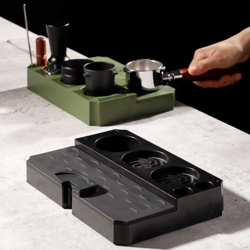 Espresso ABS press holder, storage rack handle, filling seat, multi-function handle holder, coffee press utensil