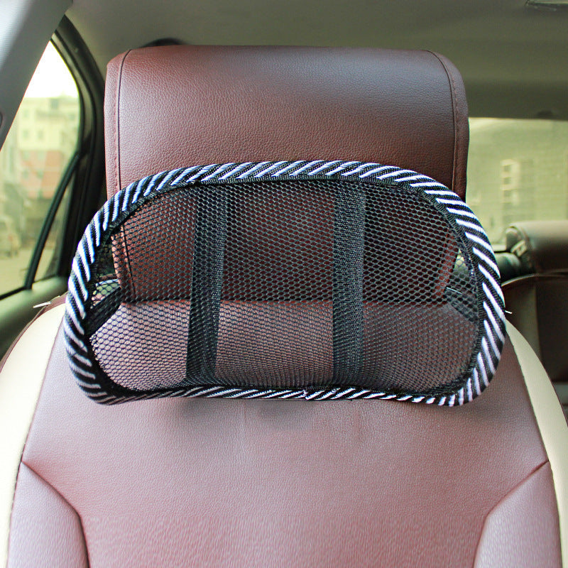 Car headrest comfortable, breathable, cool hollow neck pillow, car interior supplies, summer empty mesh mini car pillow