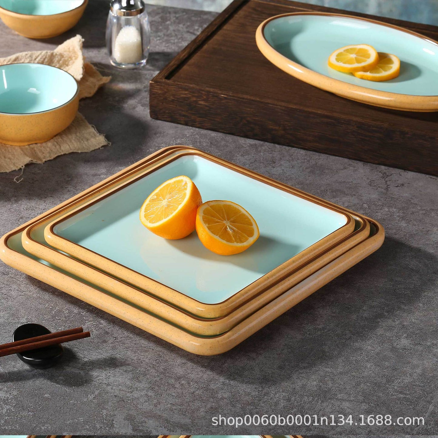 Melamine tableware, special dish plate, hot pot plate, fried skewer plate, fall-resistant commercial plate, snack plate, barbecue restaurant special plate