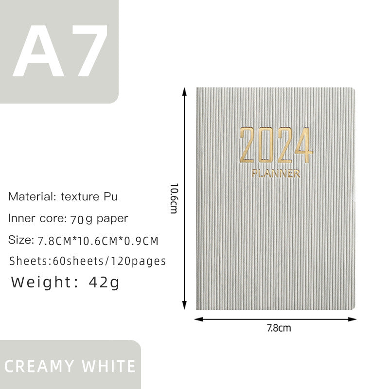 Spot 2024 English Schedule 2025 A7 Daily Planner Planner Amazon Cross Border Notebook