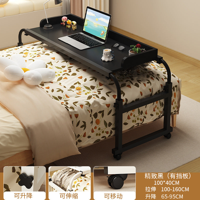 Trendy Cross Bed Table, Home Bed Table, Movable Desk, Computer Desk, Bedroom Bedside Small Table, Lazy Lifting Bed