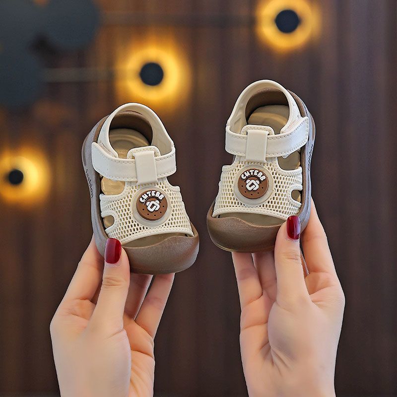 Toddler shoes 2025 new children's baby sandals non-slip summer baby shoes soft sole breathable toe toe boys and girls