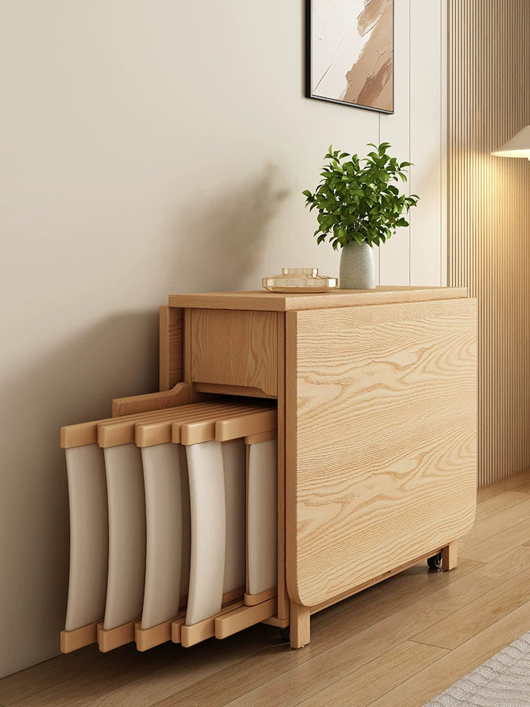 Folding table Multi-functional activity Solid wood table