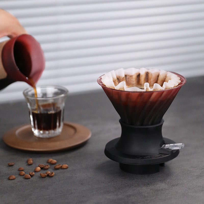 Smart Cup Pour-Over Coffee V60 Filter Cup Drip Coffee Sharing Pot Home Steep Filter Set