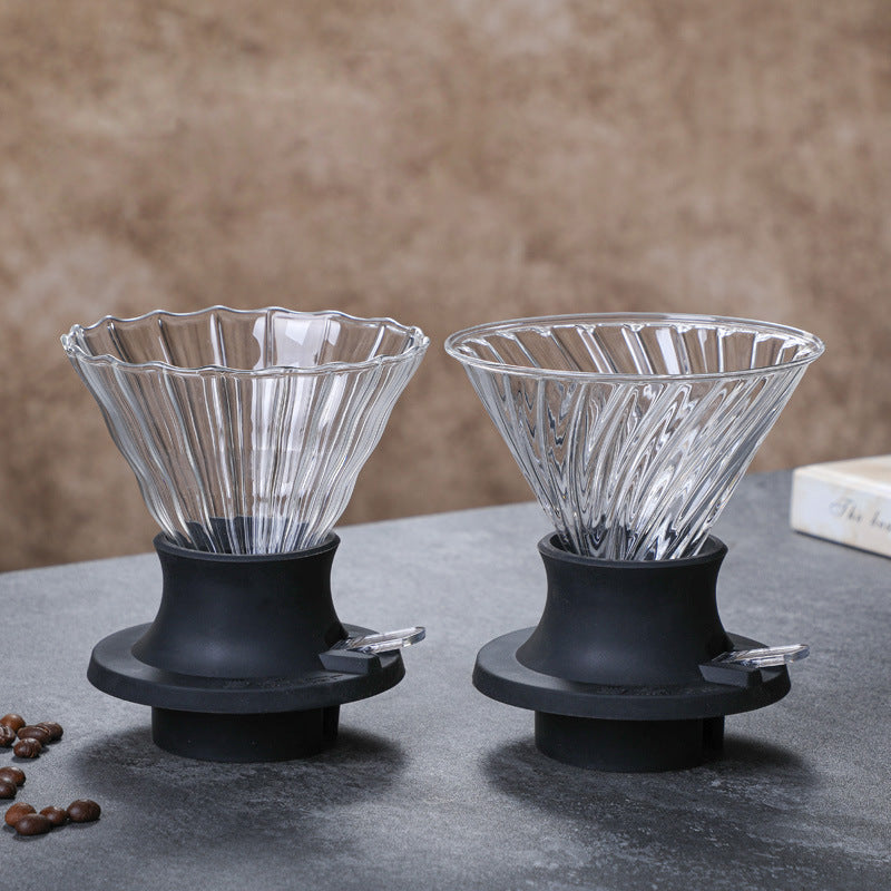 Coffee pot filter cup funnel pour-over Americano pot strainer glass cloud pot coffee pot filter set