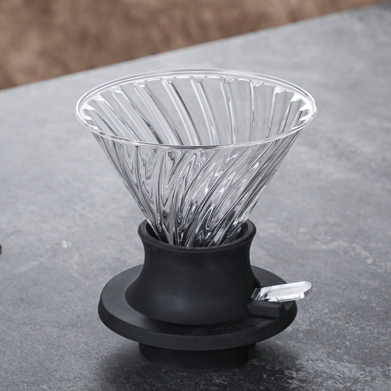 Coffee pot filter cup funnel pour-over Americano pot strainer glass cloud pot coffee pot filter set