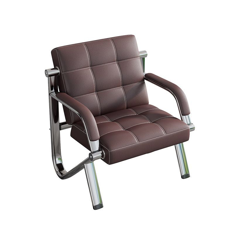 Business office sofa, modern and simple reception reception office, three-person wrought iron sofa, middle coffee table combination