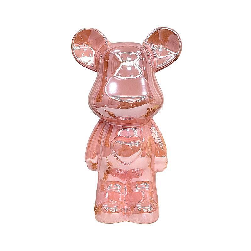 Chinese Violent Bear Ornaments: High-end ceramics, living room entrance, TV cabinet, wine cabinet, piggy bank, home decorations, gifts