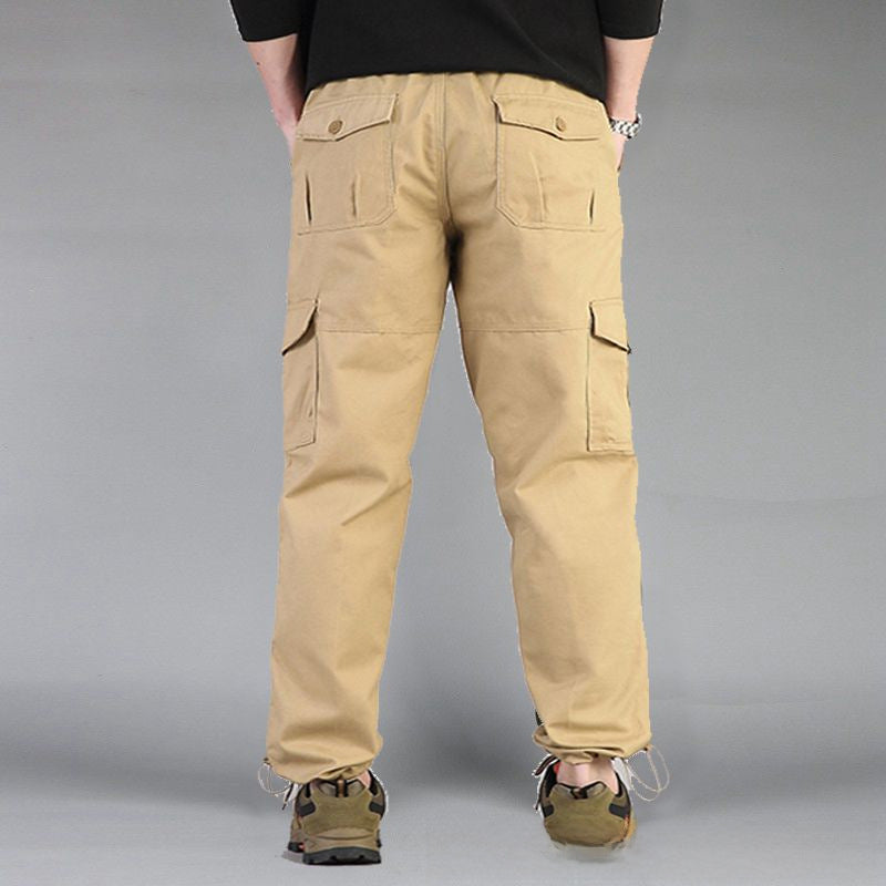 Spring and Autumn New Multifunctional Outdoor Casual Pants Multi-Pocket Cargo Pants Men's Loose Cotton Men's Multi-Pocket Pants Tide