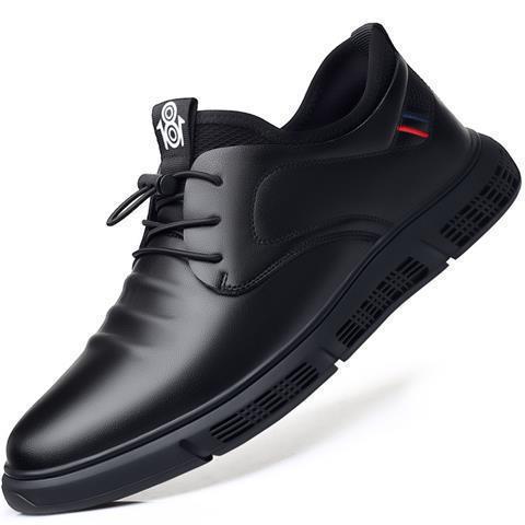 Douyin with the same men's shoes, foreign trade, business casual leather shoes, men's soft-faced black driving shoes, lazy men's shoes