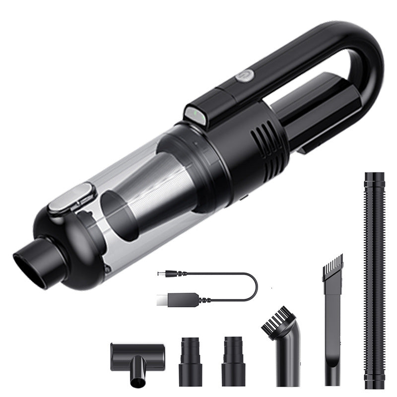 New Home Cordless Vacuum Cleaner Handheld Portable Car Vacuum Cleaner LED Lighting Large Suction Power English Cross Border 124