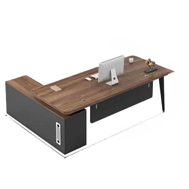 Simple Modern President's Desk, Executive Desk, Boss's Desk, Manager's Desk, Manager's Desk, Office Desk and Chair Combination, Executive Desk Office Furniture