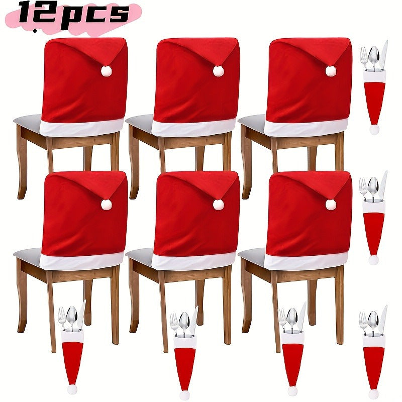 Cross-border foreign trade Christmas decorations Christmas chair cover non woven chair cover Christmas daily necessities decoration