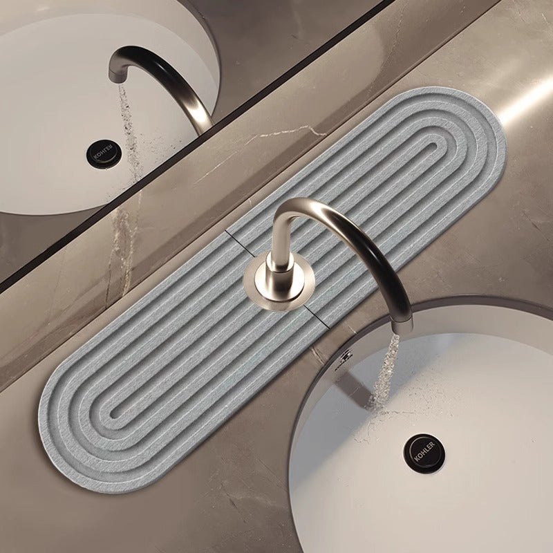 Diatom mud faucet absorbent mat kitchen bathroom sink sink countertop storage mat bathroom quick-drying hard mat
