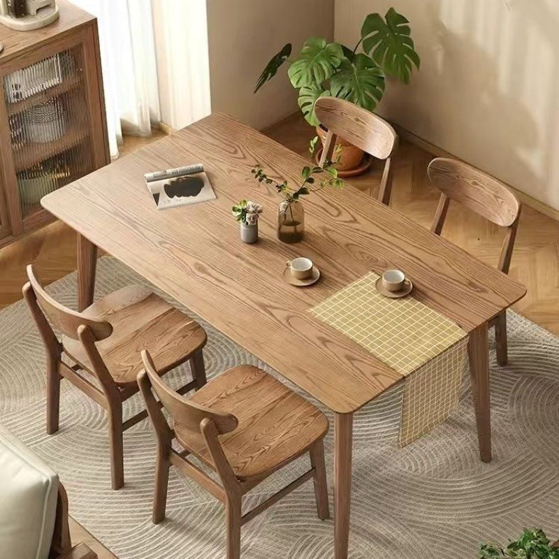Solid wood dining table