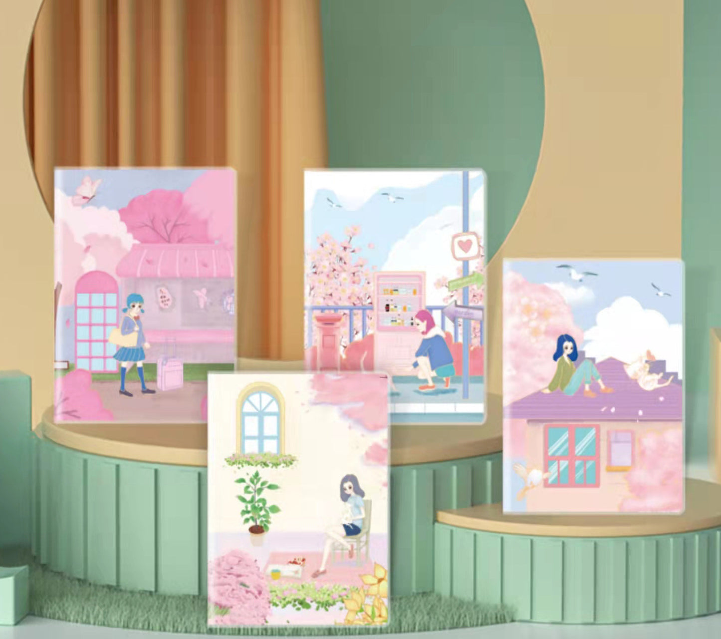 Book: Stationery, elementary school students, skin, small notebook, mini cute, pocket book, 100k portable plastic sleeve wholesale