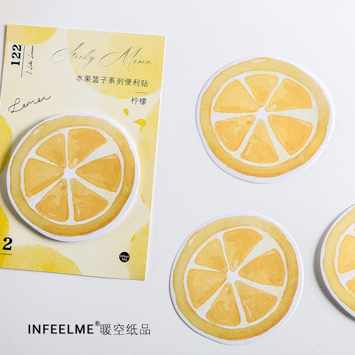 Post-it notes ins style high-quality fruit basket series Leave a message and note N times to post notes