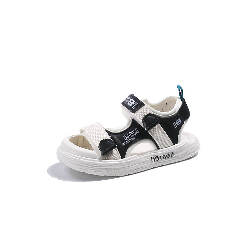 Boys sandals summer 2025 new children's shoes sports beach shoes middle and big boys handsome toe anti-slip
