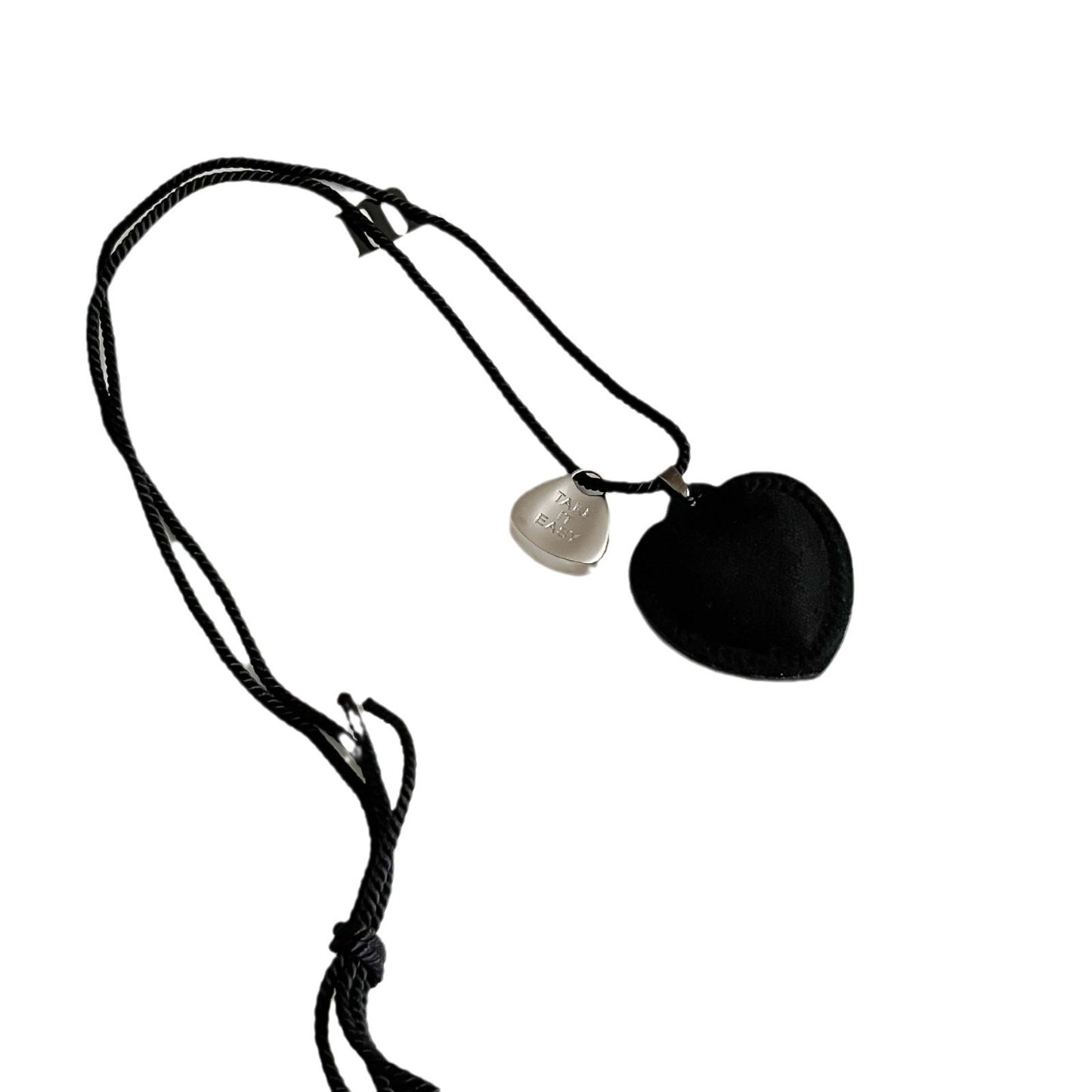 ins blogger denim love string necklace 2024 new fashion trend sweater chain niche simple necklace women