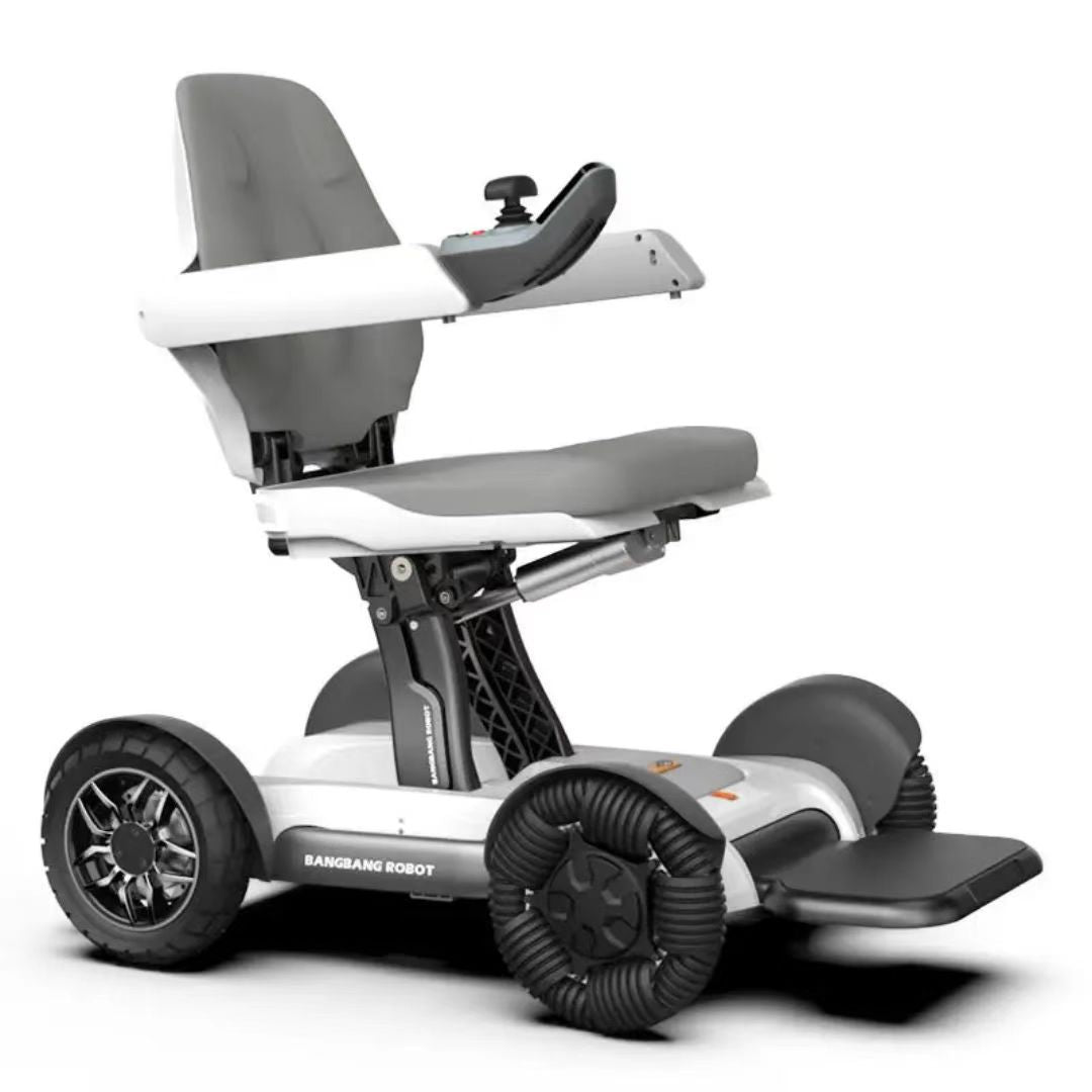 Cross-border mobile phone intelligent remote control electric wheelchair folding scooter remote control 360° rotating electric folding scooter