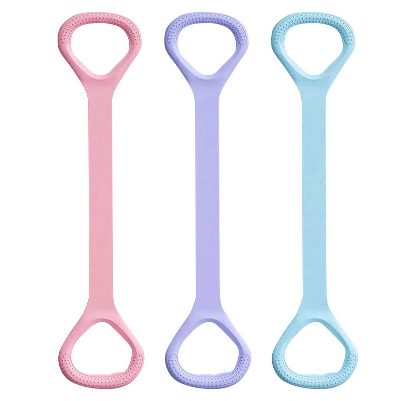 Home Tension Belt Open Shoulder Beauty Shoulder Neck Stretch Figure 8 Puller Yoga Fitness Improve Hunchback Pull Rope Woman