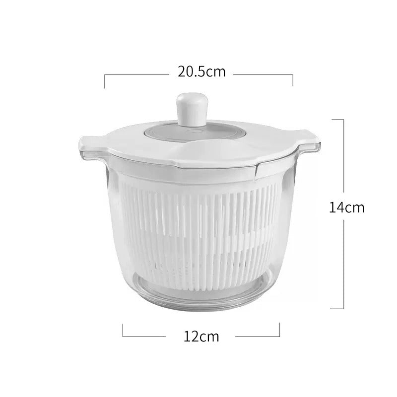 Japanese kitchen salad vegetable dehydrator hand crank spin dryer washing vegetable dumping drain basket washing pot washing artifact