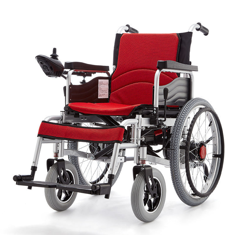 Electric wheelchair disabled elderly special foldable intelligent automatic elderly four-wheeled mobility wheelchair