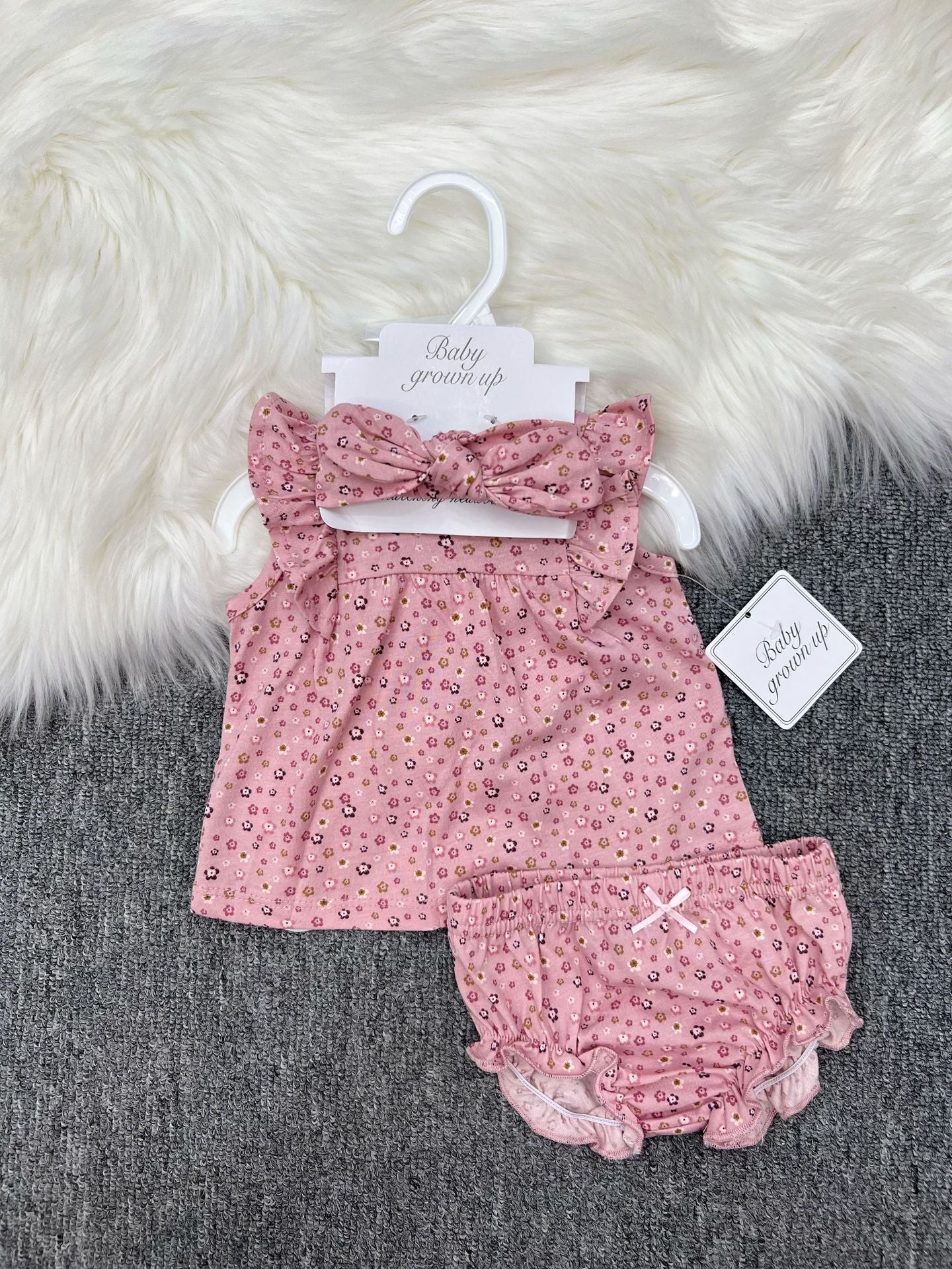 European and American INS baby girl summer bow headband small flying sleeve briefs set skirt manufacturer wholesale