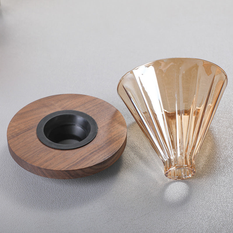New Thickened Glass Coffee Pot American Sharing Pot Set V60 Coffee Filter Mass Logo in Stock