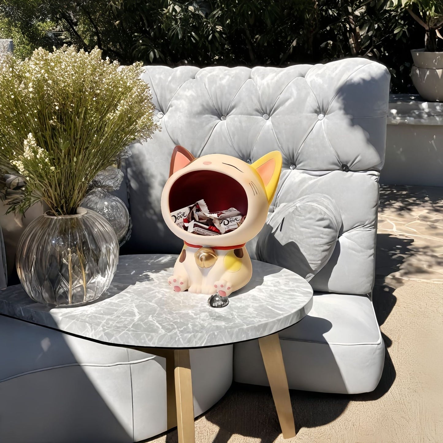Lucky cat key storage ornaments entrance shelf home living room desktop decoration housewarming new home gifts