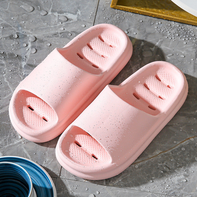 Japan anti-slip slippers bathroom men's bath special eva anti-odor wisp empty leak indoor home silent flip-flop
