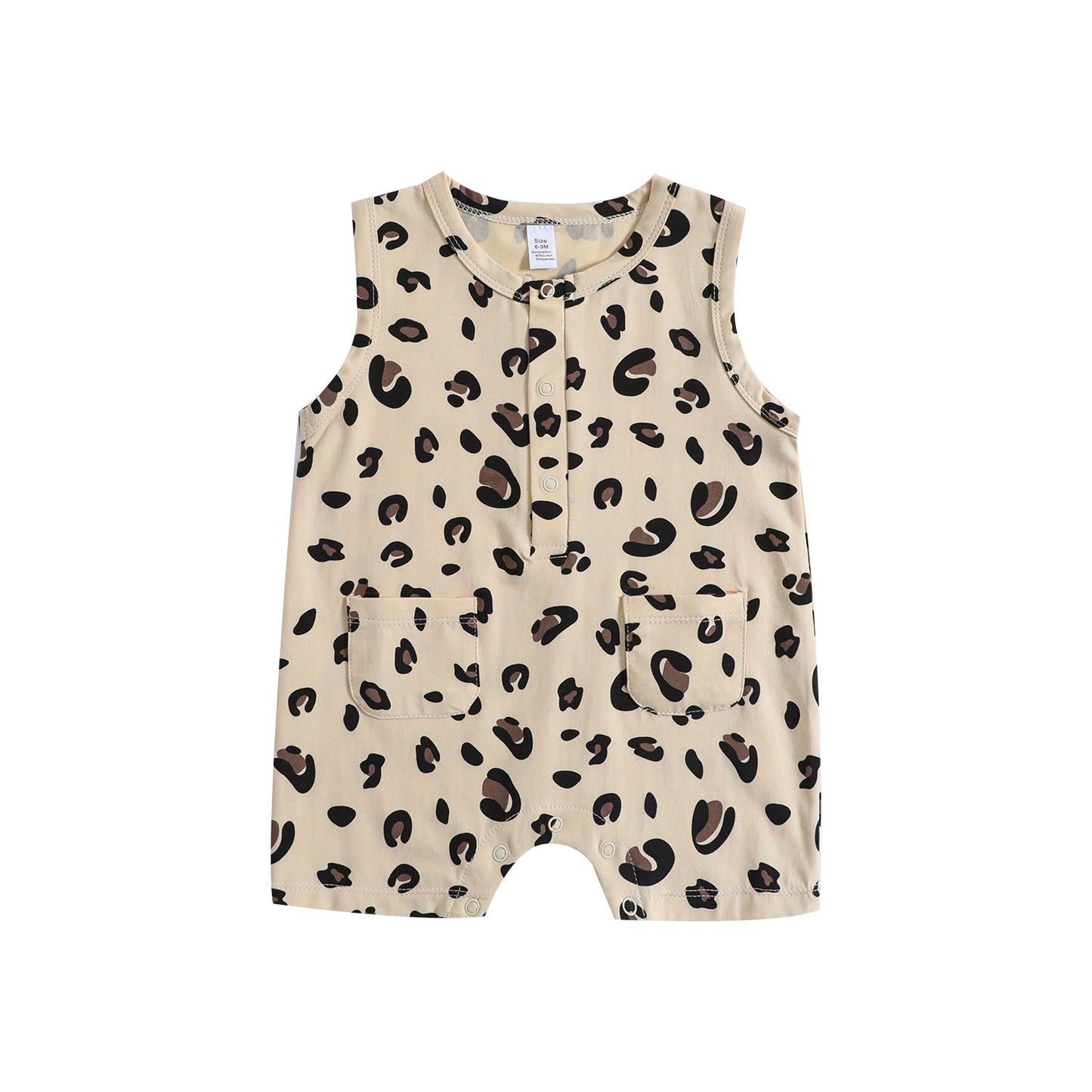Super foreign baby summer clothes baby girl thin clothes baby boy cute climbing suit cotton sleeveless jumpsuit