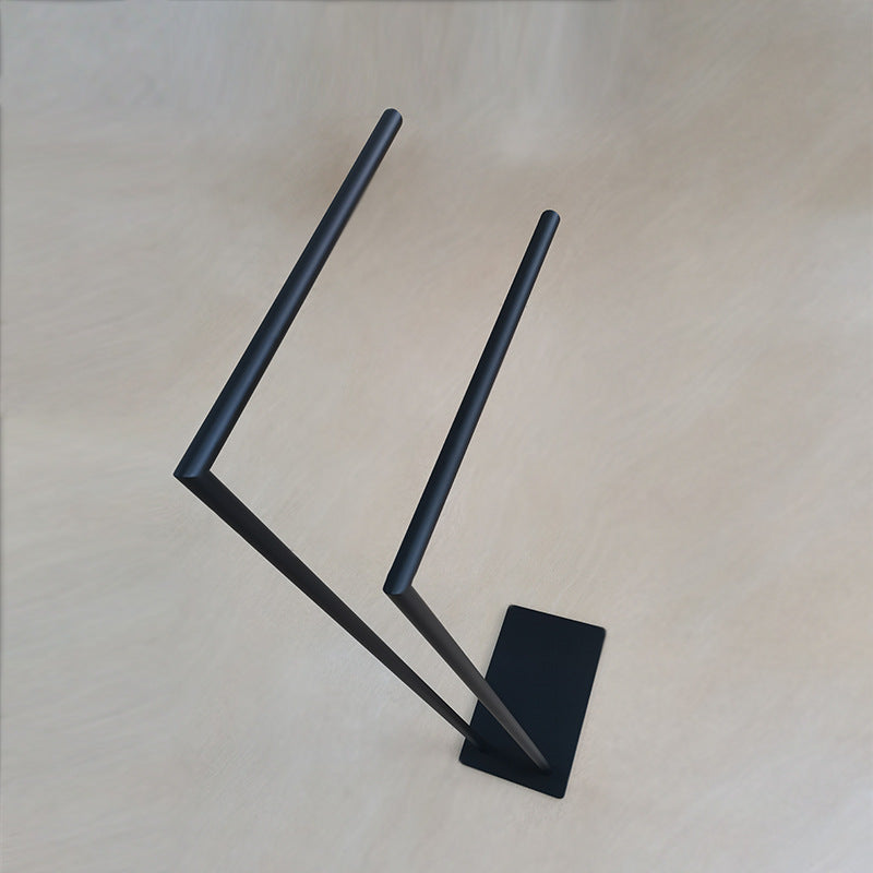 Bathroom Black Floor Towel Rail No Punching Toilet Bathtub Side Double Vertical Bar Stainless Steel Bath Towel Rack Removable