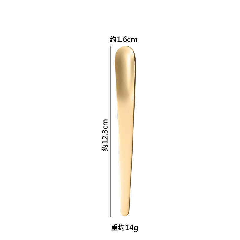 stainless long handle steel spoon