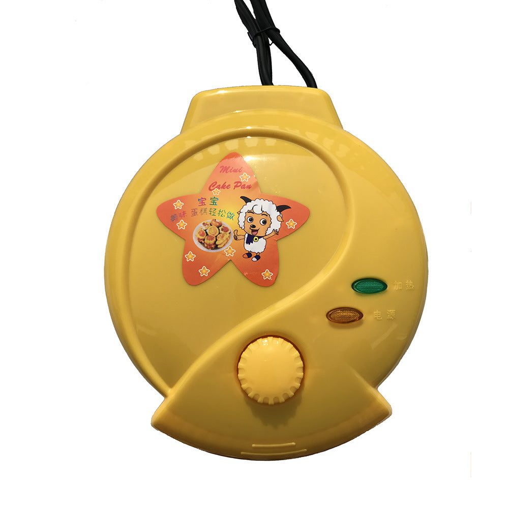 Wholesale children's cartoon mini cake machine household electric baking pan double-sided automatic cake machine European and American regulations