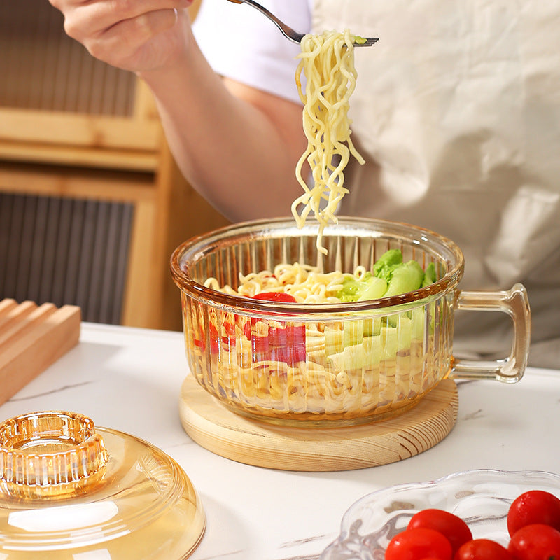 Glass instant noodle bowl