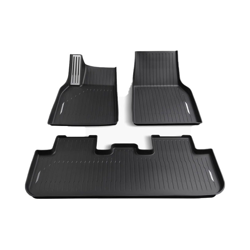 It is suitable for Tesla's new Model Y 3 full-surround floor mats, pregnant and infant grade TPE car floor mats, car interiors