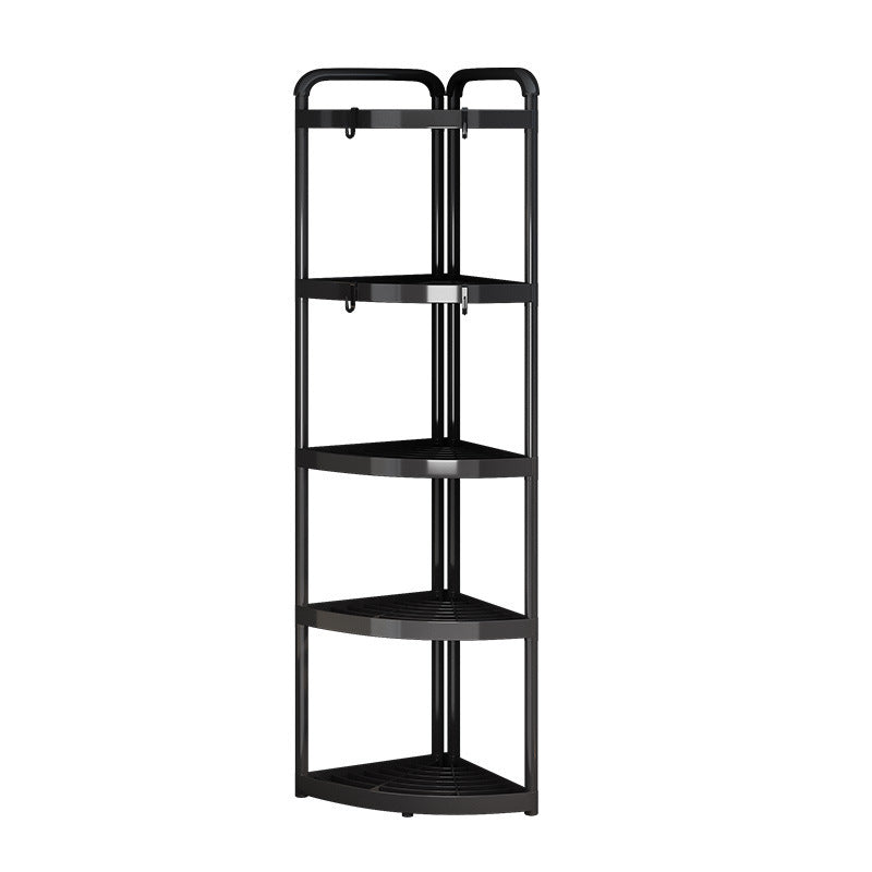 Bathroom storage rack, toilet, bathroom, punch-free storage rack, bathroom floor-standing triangle storage rack