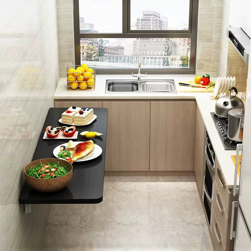 Wall hanging folding dining table