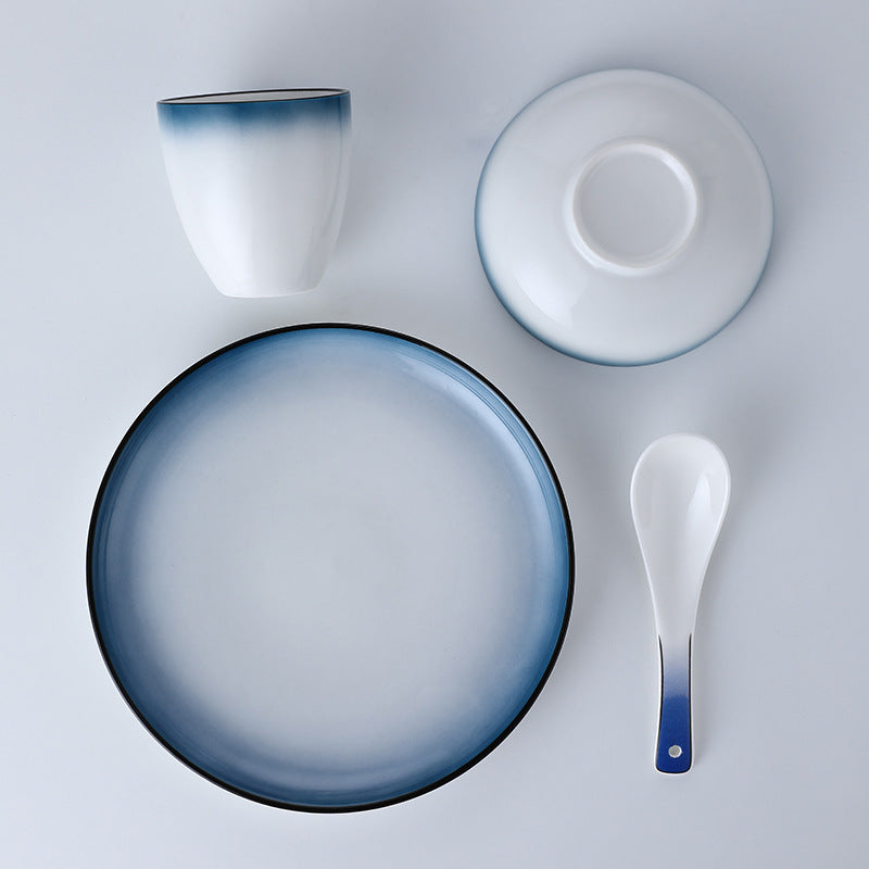Hotel cutlery set, four pieces of dishes
